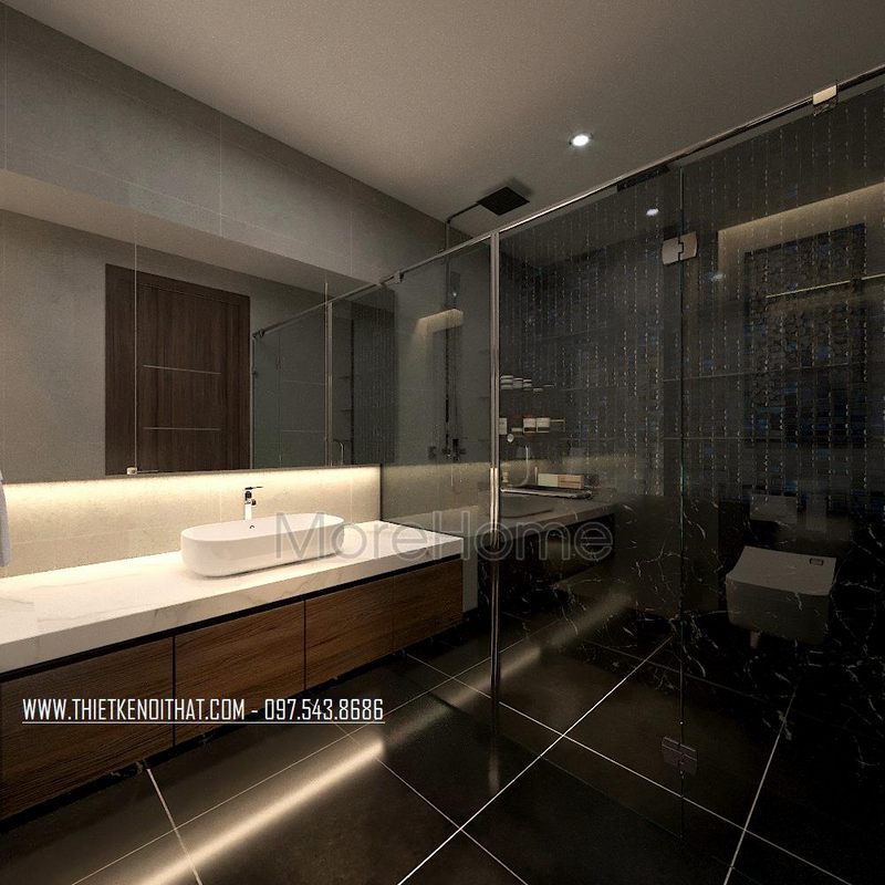 Thiết kế nội thất phòng tắm biệt thự Ecopark Văn Giang 